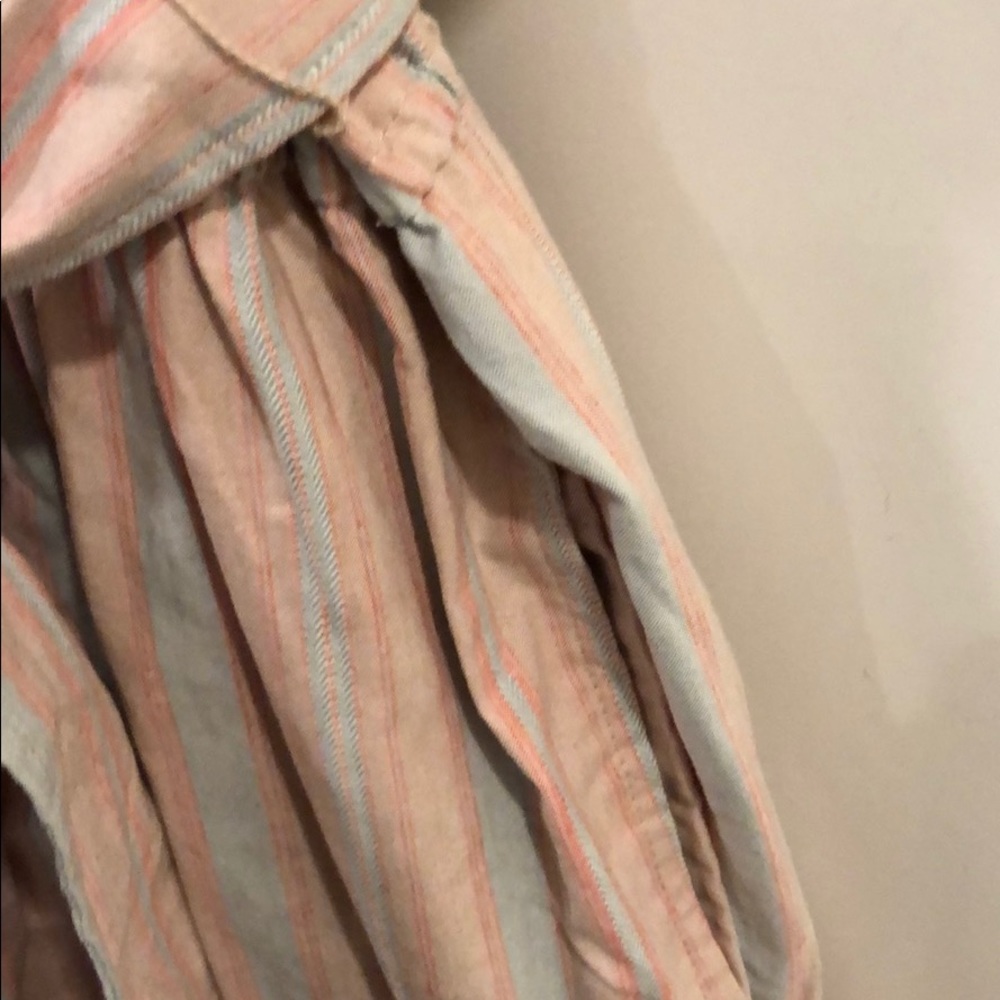 Size 12 Madewell Jumpsuit cotton pink/blue/tan - Picture 6 of 7